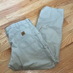 Carhartt VTG Cargo Pants Mens 40X32 Original Fit work painter Utility Stone
